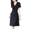 Retro irregular medium and long dress, high-end dress, women's summer design, meat-covering and thin A-word skirt