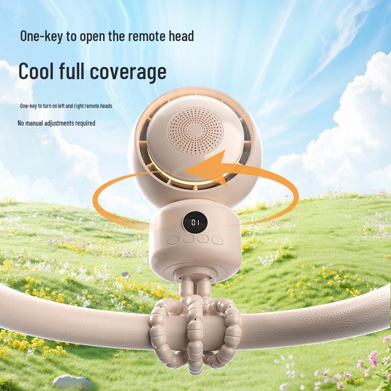 Leisu Octopus Baby Stroller Fan: Oscillating, Portable, Music-Enabled, Clip-On Desk Fan