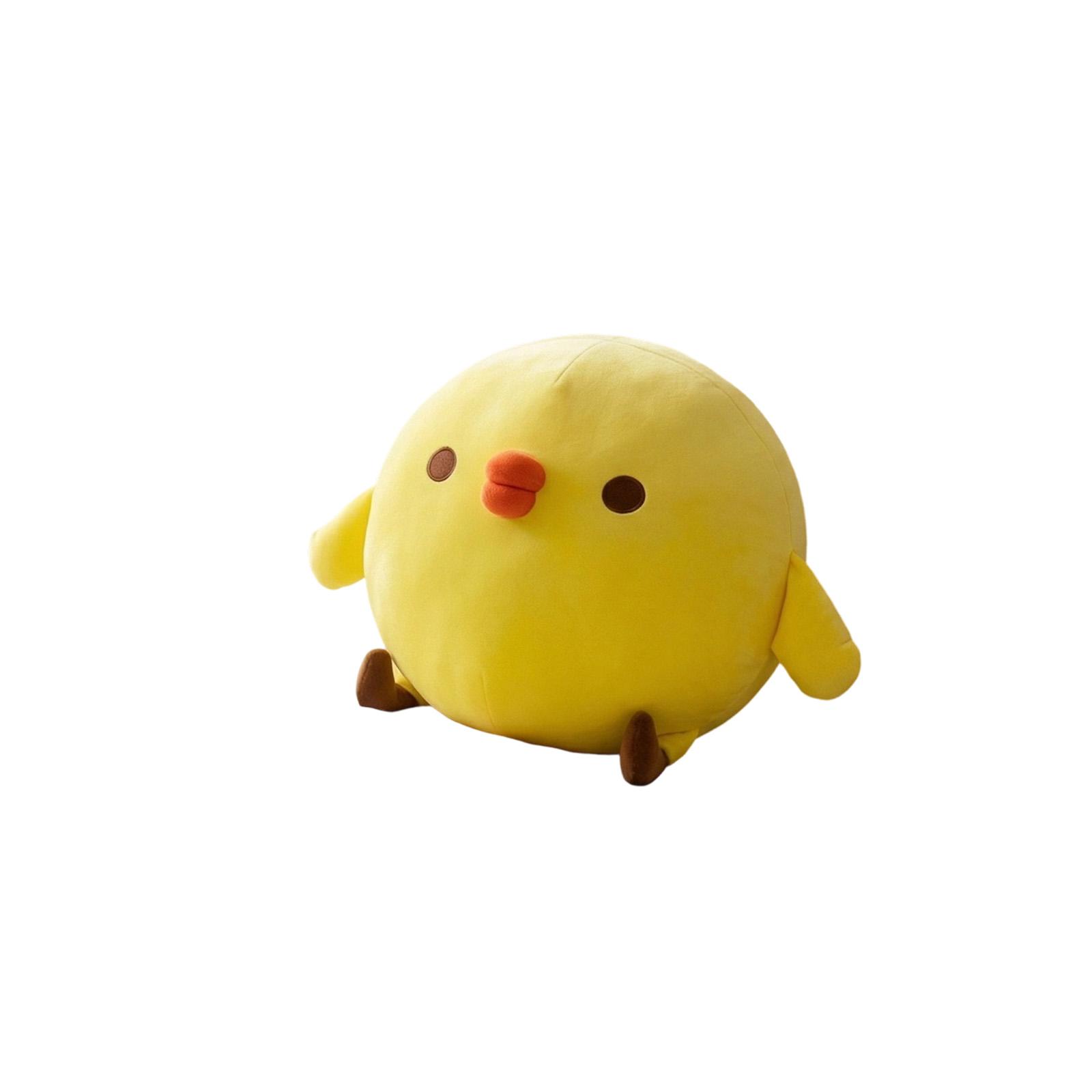 

Plush Stuffed Animal Soft Round Bird Toy Cuddly Decorative Pillow for Kids and Adults Suitable for Home Office and Travel Use One Size жовтий