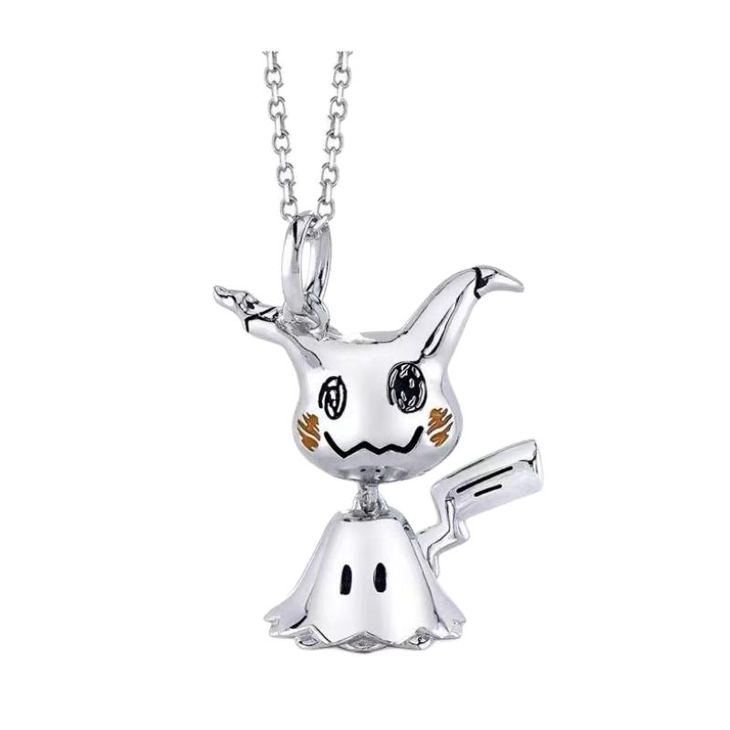 Pokemon Necklace Pendant Jewelry Accessories Cartoon Anime Teenage Couple Fashion Atmosphere Trend High-end Decoration Gifts