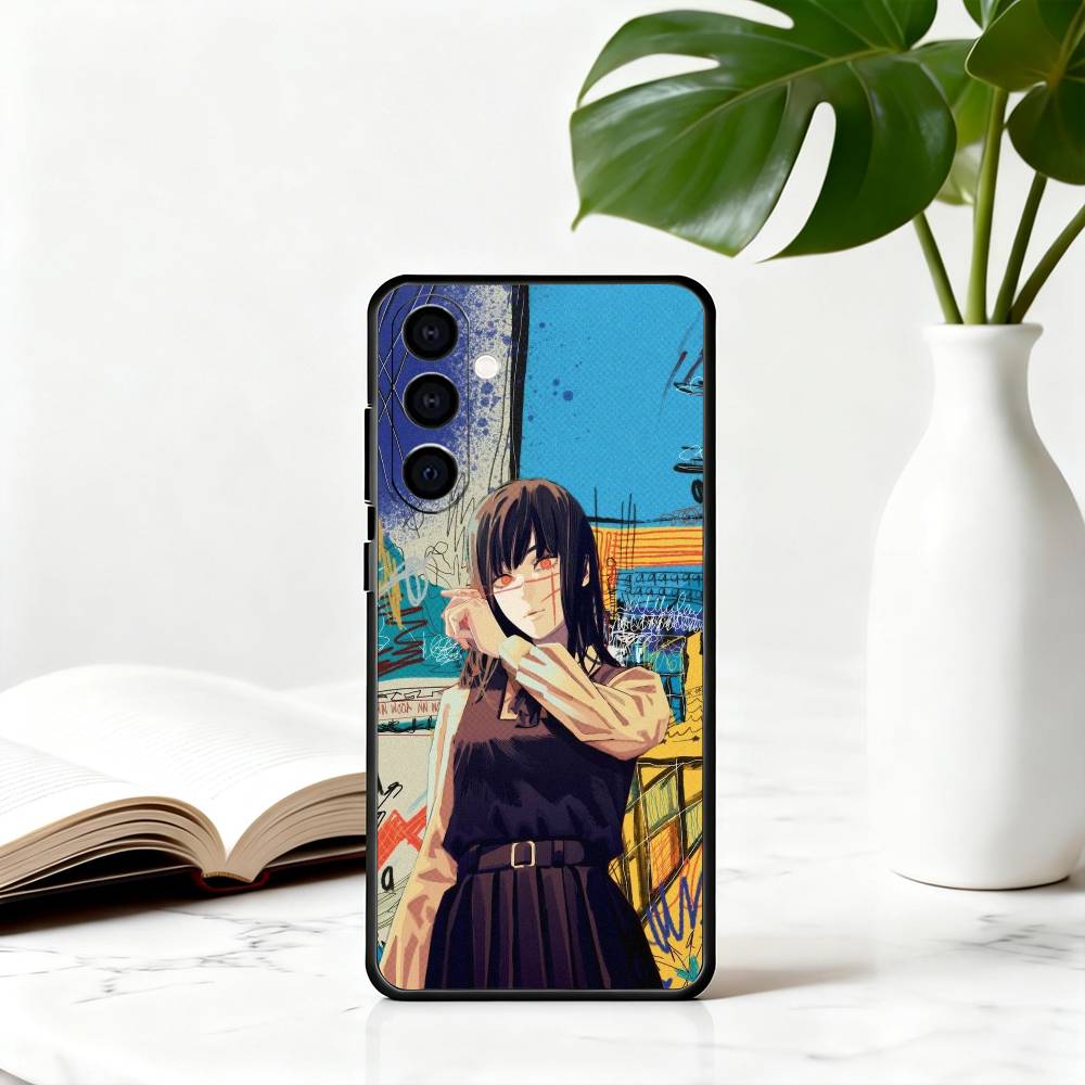 

C-Ланцюгова пила M-Мітака A-Аса Людина Чохол для телефону Для Samsung Galaxy A73,A72,A71,A70,A53,A52,A51,М який силіконовий Чорний чохол Samsung a30 a20