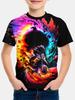 Children's T-Shirt Boy 3D Motorcycle Print T-Shirt for Boy Short Sleeve Top Active Outdoor Kids Girl T-Shirt Boy Child Tee Shirt