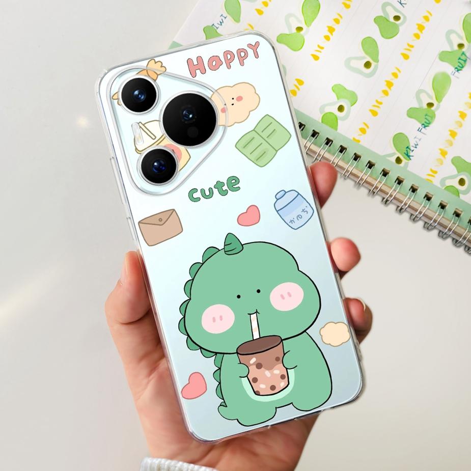 For Huawei Pura 70 Pro Plus Case Stylish Painted Cover Clear Silicone Phone Cases For Huawei Pura 70 Pro Pura70 Pro+ Soft Fundas