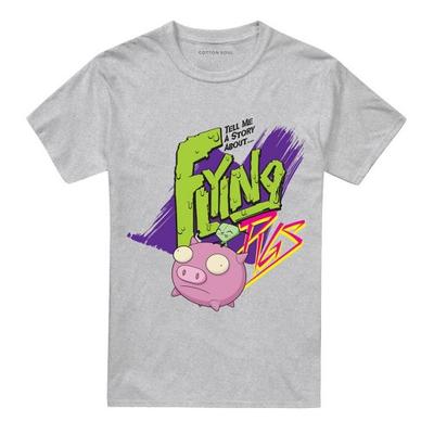Invader Zim Unisex Adult Flying Pigs T-Shirt
