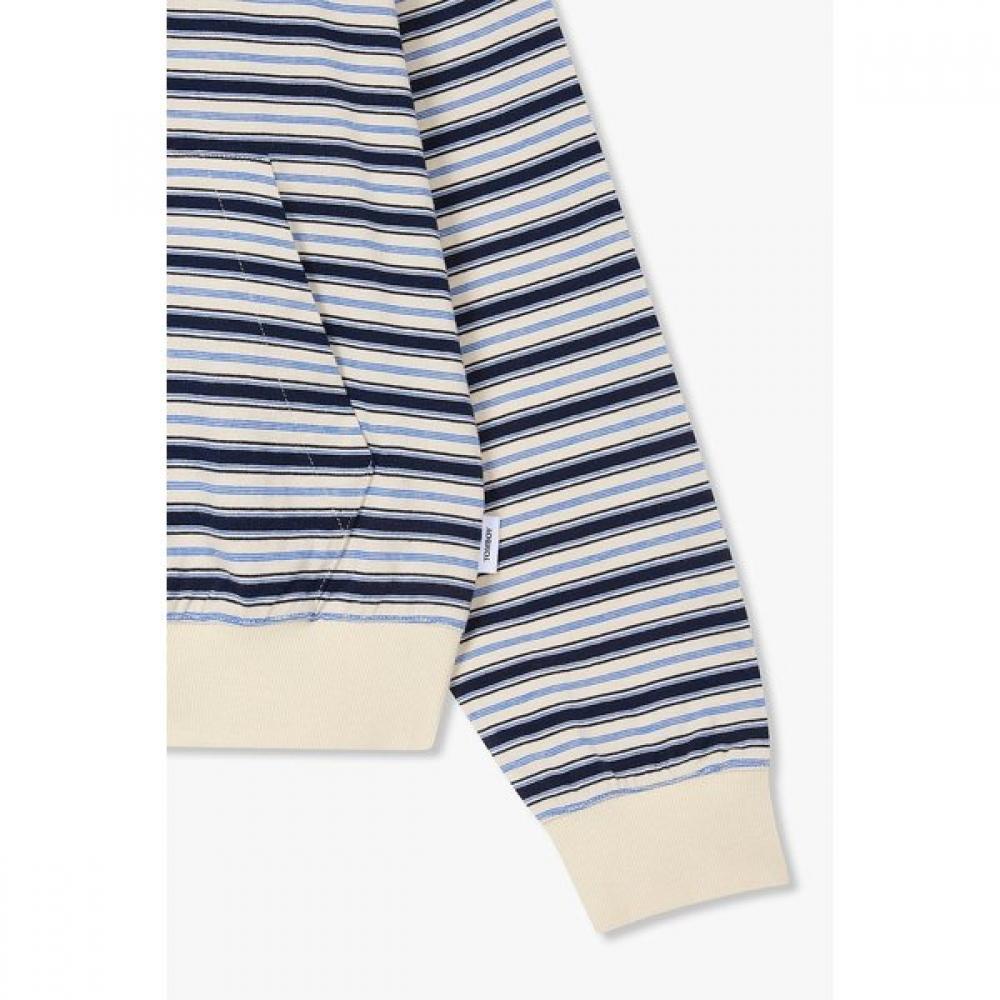 Studio Tomboy Stripe Zip Up Hoodie  9176213986ct 