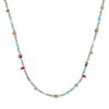 Luxury Turquoise Beaded Necklace - Women's Niche Clavicle Choker with Rice Beads