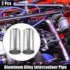 2pcs Car OD 3" Length 6" Aluminum Alloy Intercooler Pipe Intake Tube Straight