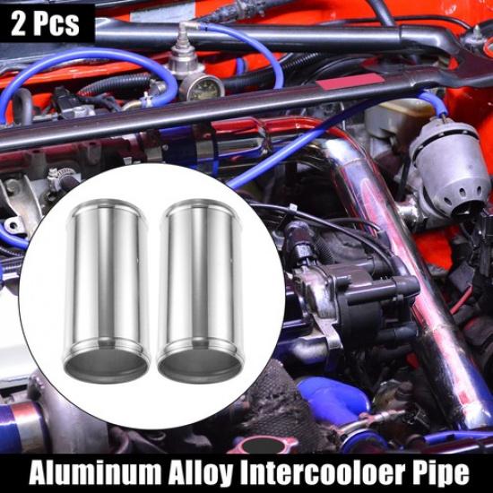 2pcs Car OD 3  Length 6  Aluminum Alloy Intercooler Pipe Intake Tube Straight