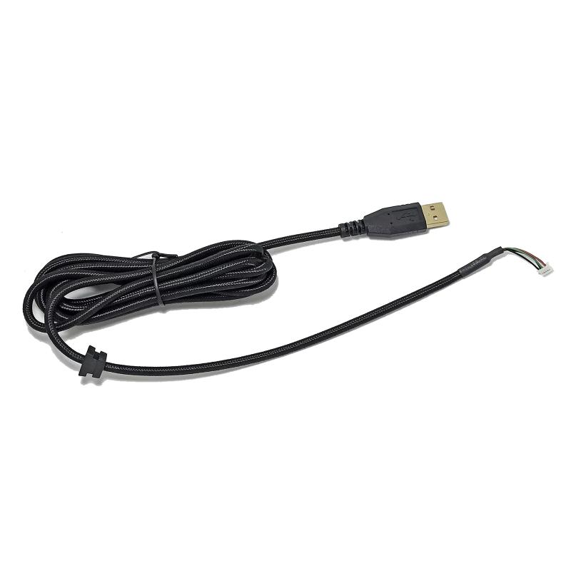 Cabo de substituição para teclado USB de nylon trançado durável banhado a ouro para teclado RazerBlackWidow X Chroma