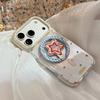 Transparent colored stars iPhone17promax Phone case13Apple17Applicable15Gilded Magnetic Stand16