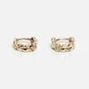 Less Is More 14K Gold Cutting One-touch Earring