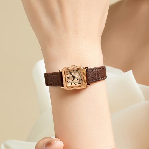 

[JULIUS] JULIUS Women s Slim Square Leather Watch JA-1455 JA-1455C