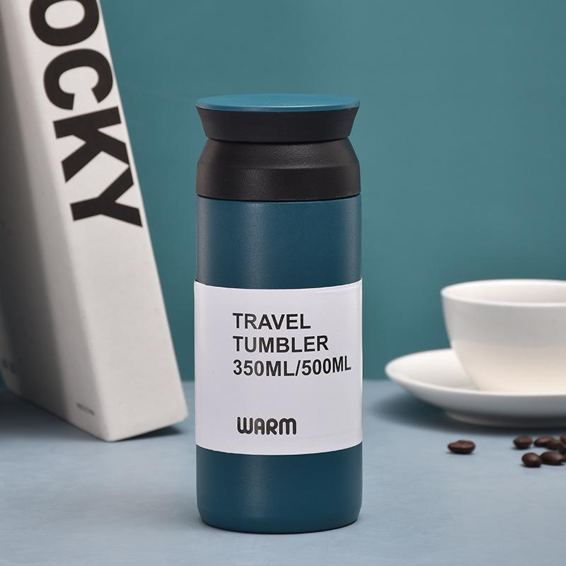 

Modern Simple Stainless Coffee Cup Mug Japanese Element Portable Gift Drinking Cup with Lid Portable Outdoor Use Cup Durable 350ml
