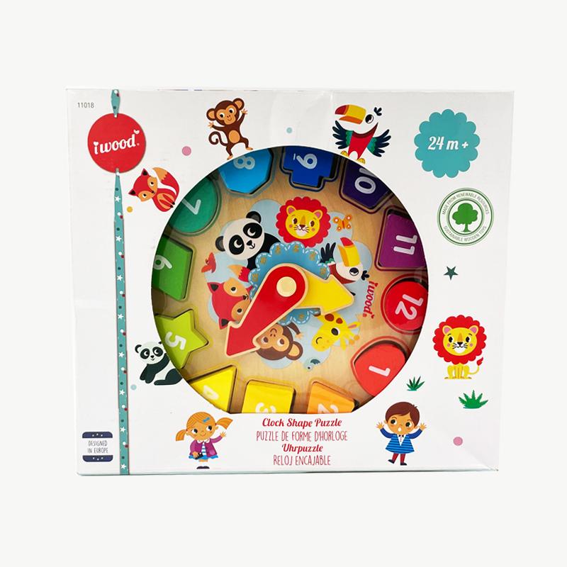 Building Block Clock Toy for Children / Digital Educational Early Learning Toy / Time Recognition Bead Set
