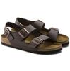 Birkenstock Milano Sandals Dark Size 24cm (Narrow Width), Birko-Flor, Brown,