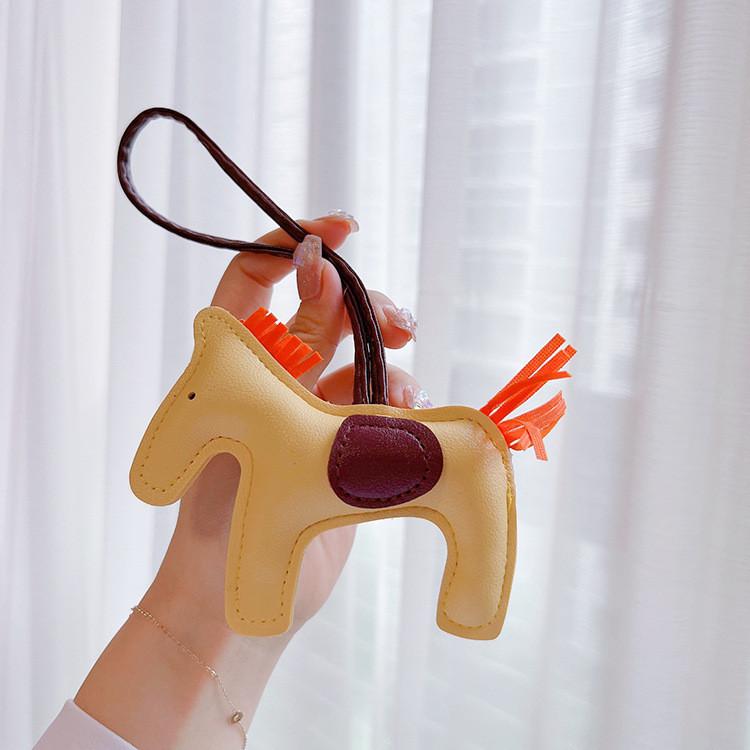 Mini Creative Horse Bag Pendant Cute Cartoon Keychain Multi Functional Decor