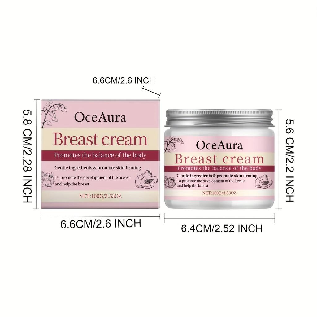 Papaya Breast Firming Cream Moisturizing Tightening Skin Smooth Volumizing Massage Lotion for Chest Care
