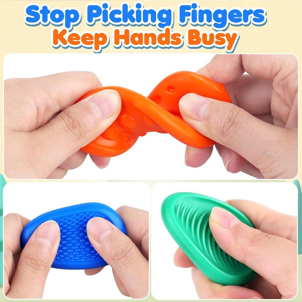 Cross-Border Children's Sensory Stress Relief Silicone Stones