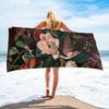 Pink Peonies Rose And Iris Quick-Dry Beach Towel Bathroom Microfiber Face Towel Outdoor Sport Swimming Camping Yoga Women Gift