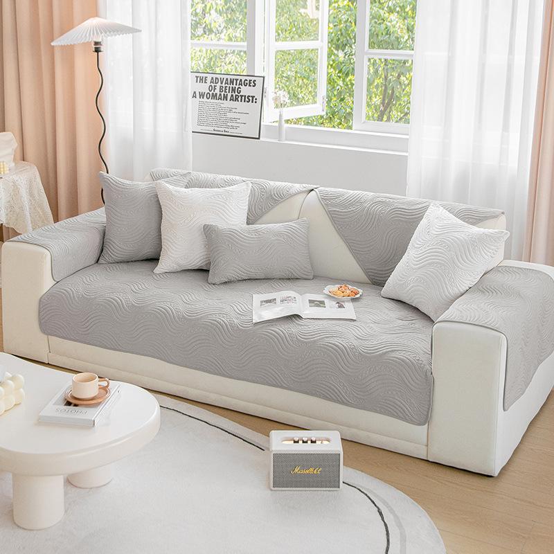 

Универсальный хлопковый чехол для дивана, нескользящий весенний чехол для дивана для гостиной, жаккардовый домашний пылезащитный тканевый чехол, моющийся, не выцветающий 70x70