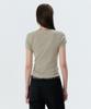 MUSINSA STANDARD WOMAN Women'S Slim Crew Neck T-Shirt [Khaki Beige]