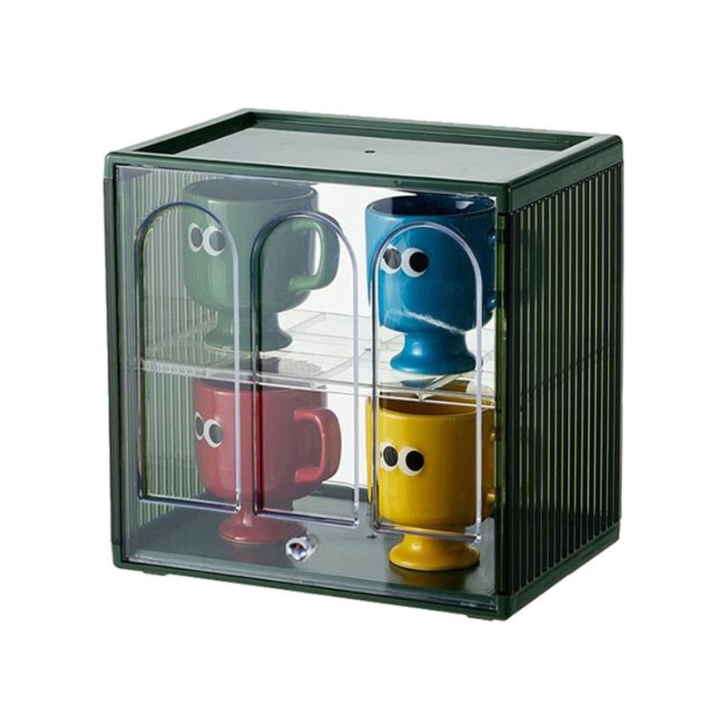 Jewelry Storage Box Coffee Mug Organizer Desktop Storage Box for Home Room Dorm