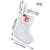 Embroidered Christmas Socks Alphabet Christmas Tree Pendant  Christmas Tree