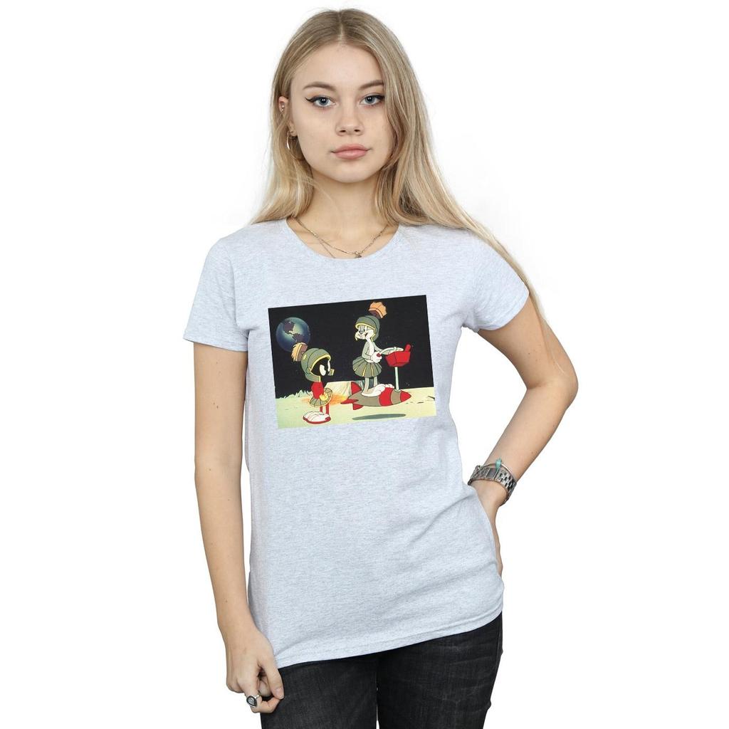 Looney Tunes Womens/Ladies Bugs Bunny Spaced Cotton T-Shirt