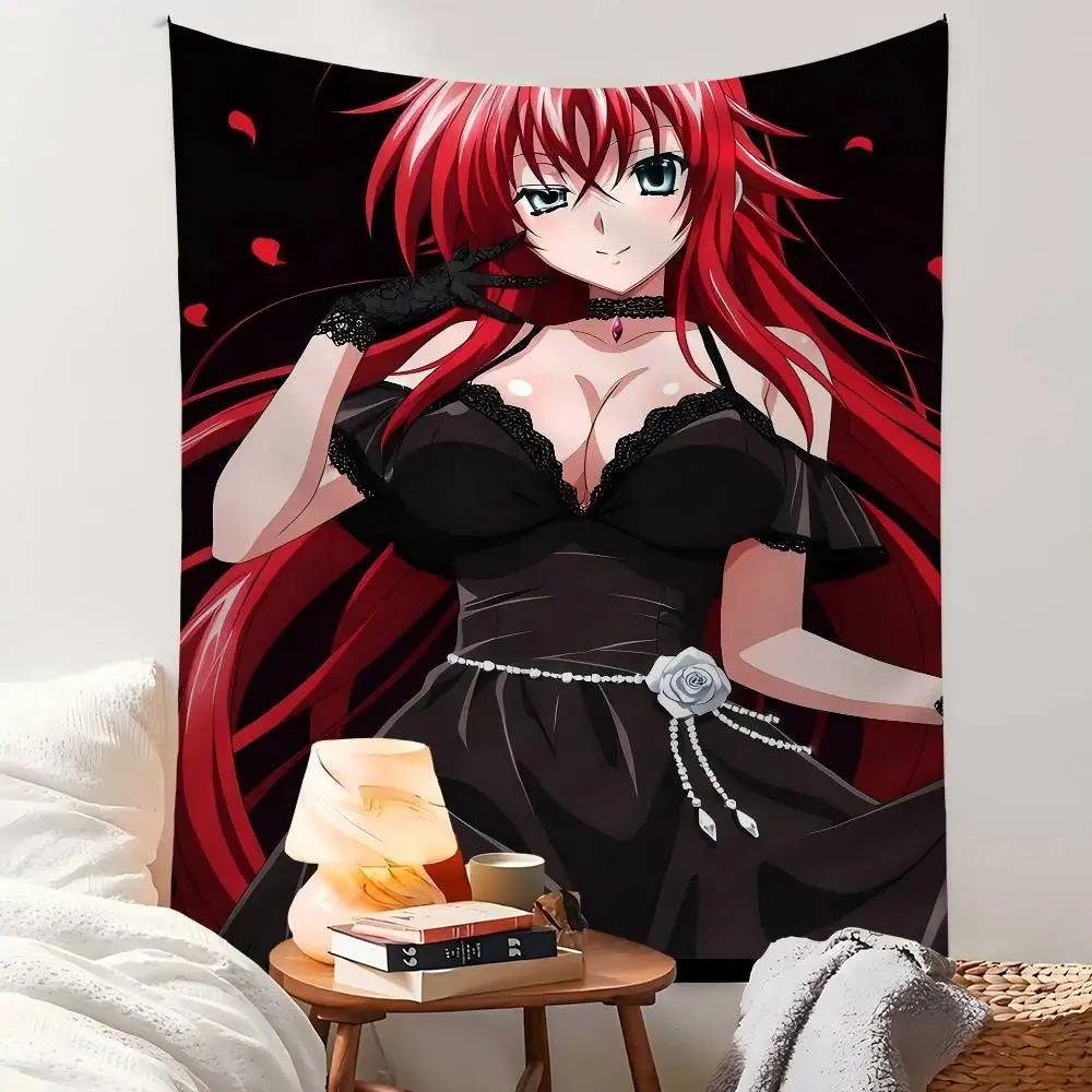 Anime High School DxD DIY Sticky Colorful Tapestry Wall Hanging Bohemian Wall Tapestries Mandala Wall Art