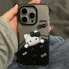 Girl Heart Sleeping Kt Cat iPhone11promax Mobile Phone Case Apple 11 Two-color 11 Transparent Black Edge 11 Female 11
