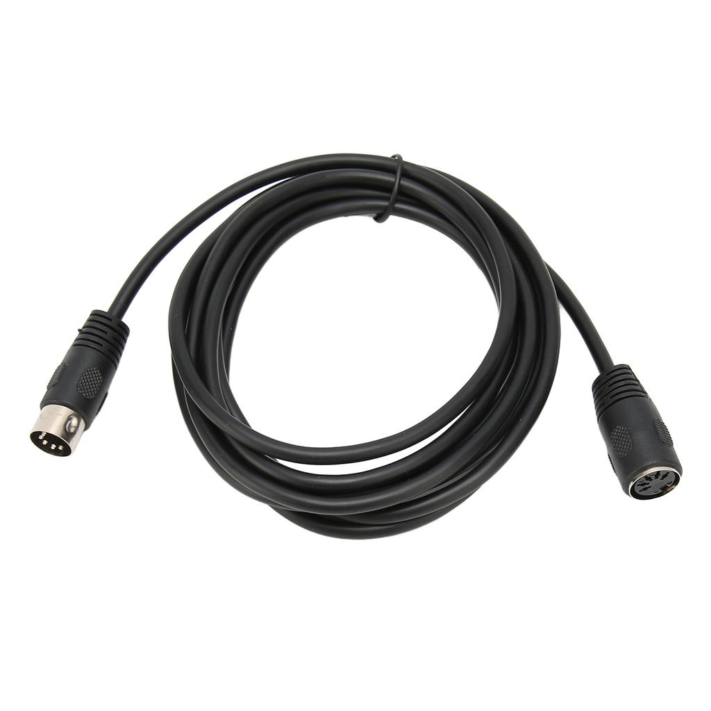 5 Pin MIDI Keyboard Extension Cable Stable DIN Male To Female Adapter Cable for Electronic Piano MIDI Guitar 9.8ft