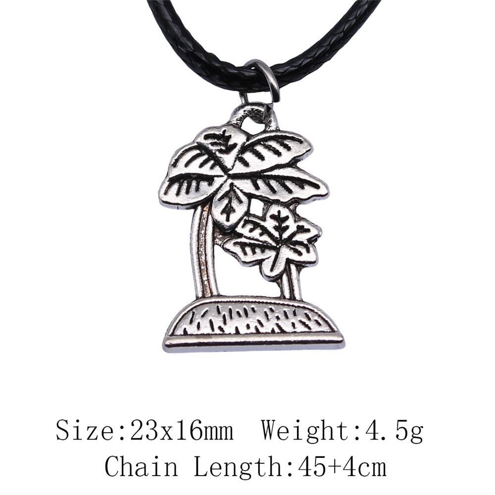 Valentine's Day Necklaces For Couples Leaf Flower Necklace Leather Chain 45cm Cheap Things Neck Pendants