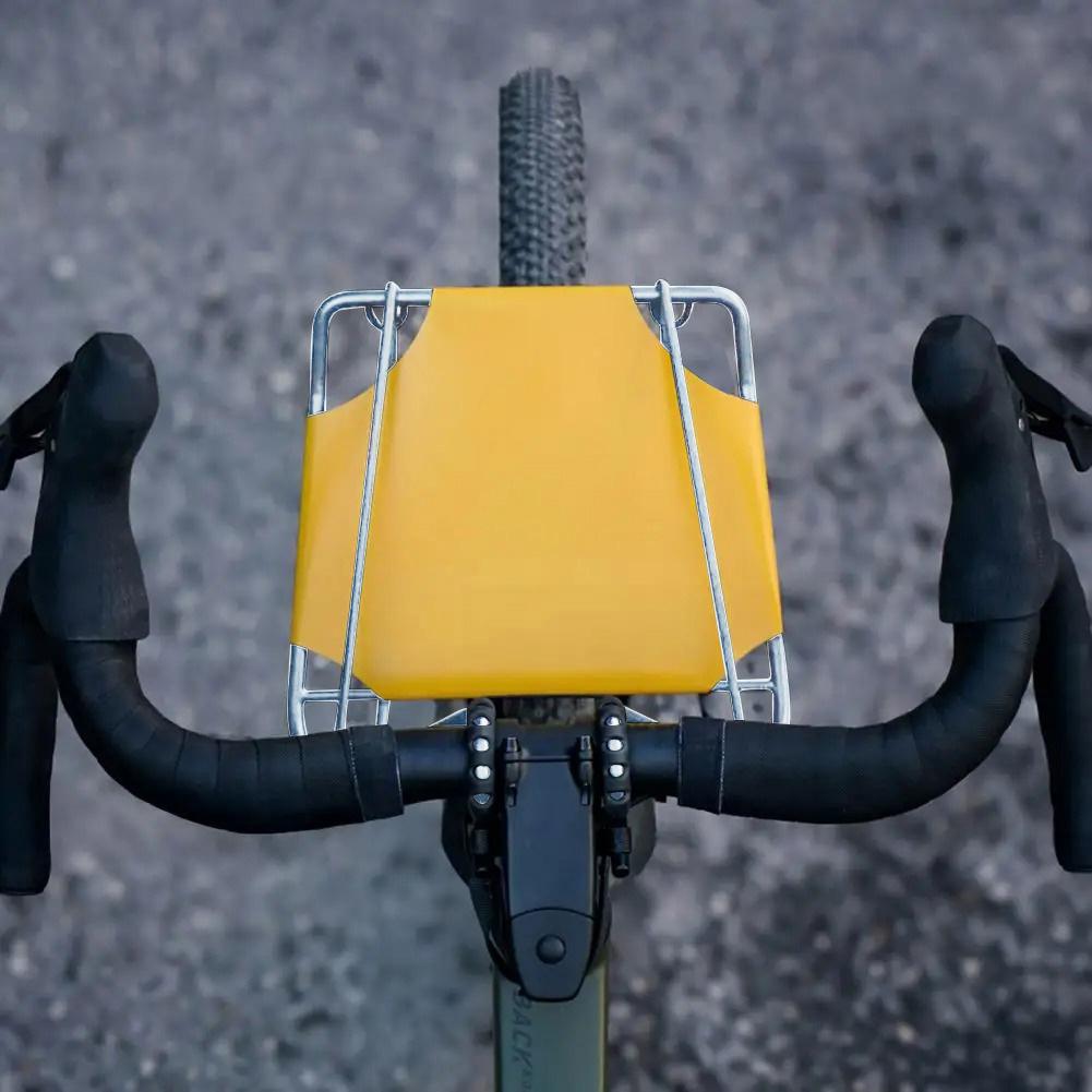 Folding Bike Front Bag Carrier Metal Bike Basket Front Rack Carrier Front Bike Cargo Rack for MTB Road Bicycle