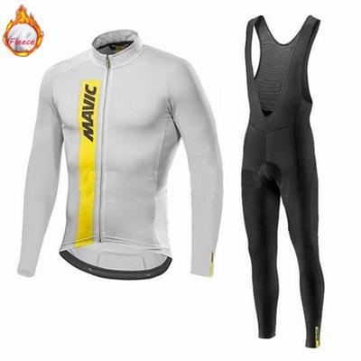 2026 Long Sleeve Winter Fleece Thermal Cycling Suit Team Edition Men's and Women's Cycling Suit Set