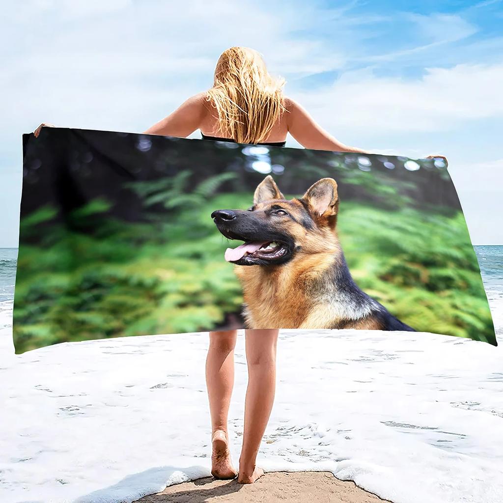 Wildlife Animals Beach Towel,Oversized Microfiber Pool Shower Bath Swimming Towel,Soft Thin Quick Dry Sand Free Towel Gift Decor