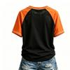 Women's V-Neck Short Sleeve T-Shirt with Halloween Print and Raglan Sleeve, Casual Fit