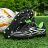 Chłopięce korki antypoślizgowe do piłki nożnej, łatwe do zakładania i zdejmowania, buty piłkarskie z obrotowym guzikiem, buty treningowe, buty piłkarskie na sztuczną murawę