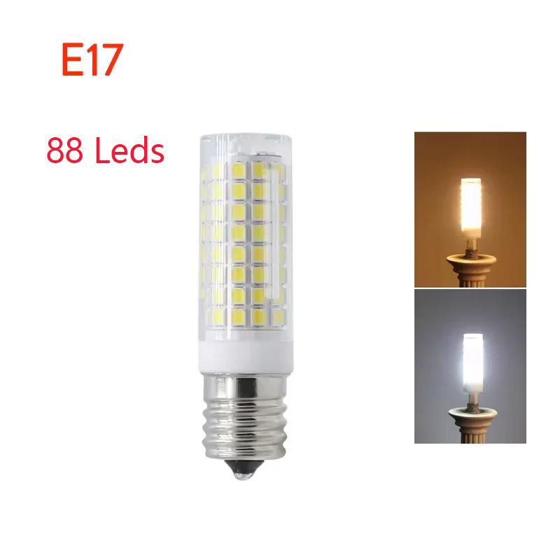 G4 G9 BA15D E12 E14 E17 Dimmbare LED-Leuchten Mini 88 LEDs Maiskolben-Glühbirnen 9W Ersetzen 80W Halogenlampen 220V 110V Für Zuhause Haus