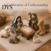 Weihnachts-Tischdekorationen Krippenszene Patchwork DIY-Set, Stoffnähen DIY-Set Religiöses gestepptes Bastelset für handgefertigte Heimdekoration