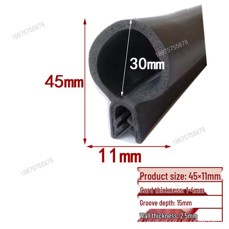 U-Shaped Rubber Seal Strip: Waterproof, Dustproof, Anti-Collision for Cabinets and Car Doors