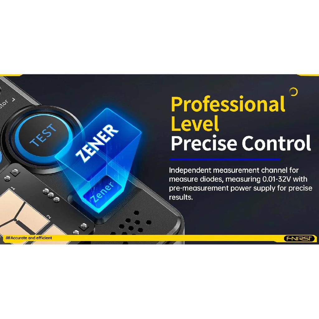 FNIRSI LCR-P1 Transistor Tester Diode Triode Capacitance Resistance Meter LCR ESR Meter NPN PNP MOSFET IR Multifunction Tester