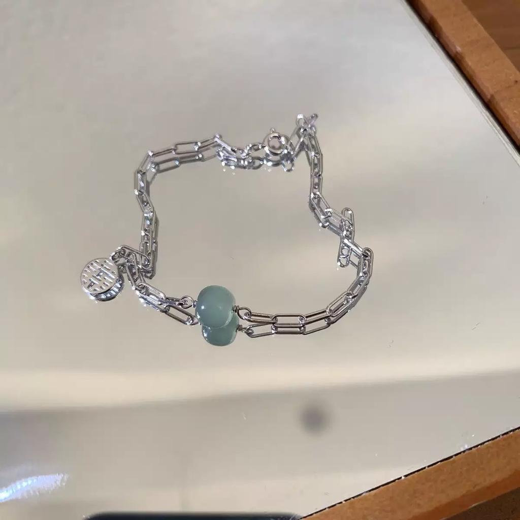 Bracelet Welfare Lotus Chinese Butterfly Ping An Ins Student Necklace Simple Girlfriend Hand