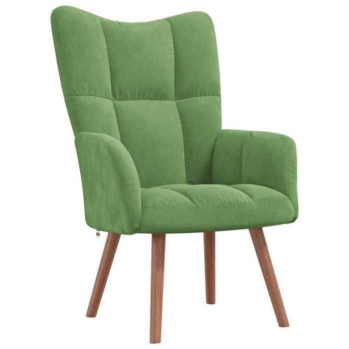 VidaXL Chaise de Relaxation Fauteuil de Détente Siège de Relaxation Chaise de Détente Salon Salle de Séjour Intérieur Vert 328054