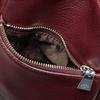 [Aniari] Shoulder Bag Shrunk Leather Bordeaux