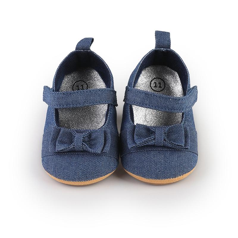 

Infant Baby Bow Shoes Flat Non-slip Prewalker Shoes 13