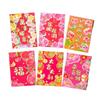 6 Pcs Cute 2025 Red Envelope Bag Cartooon New Year Red Packet Creative Lucky Red Pocket  Weeding