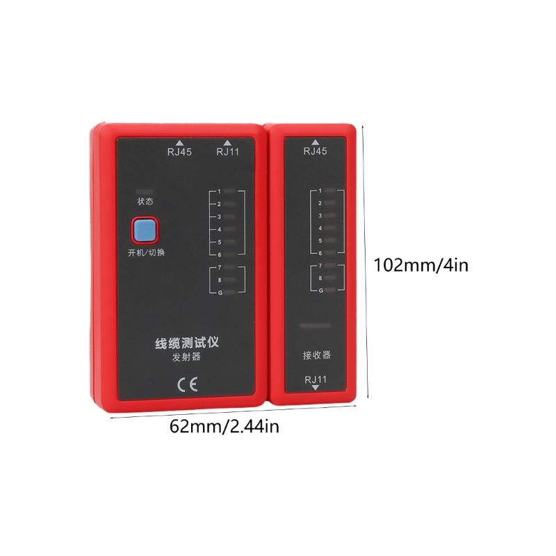 Professional Networking Line Tester Detects Open Short Circuit Errors in Ethernet Phone Cables