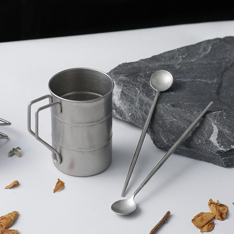 Outdoor Mug 304 Stainless Steel Mug Vintage Large Capacity Liquor Mug Creative Camping Beer Mug