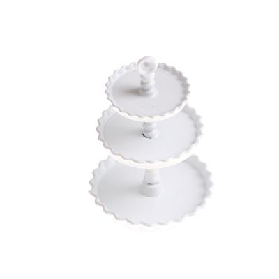 Miniature Food Play Model European Three-Tier Cake Stand