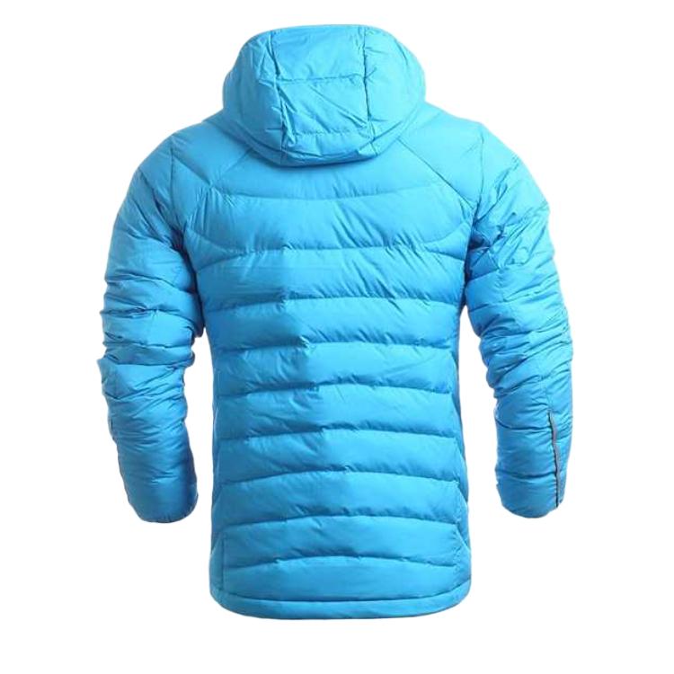 Adidas Basic DG90 LW Comfortable Warm Sports Casual Hooded Down Jacket Men Jacket Blue AB4640